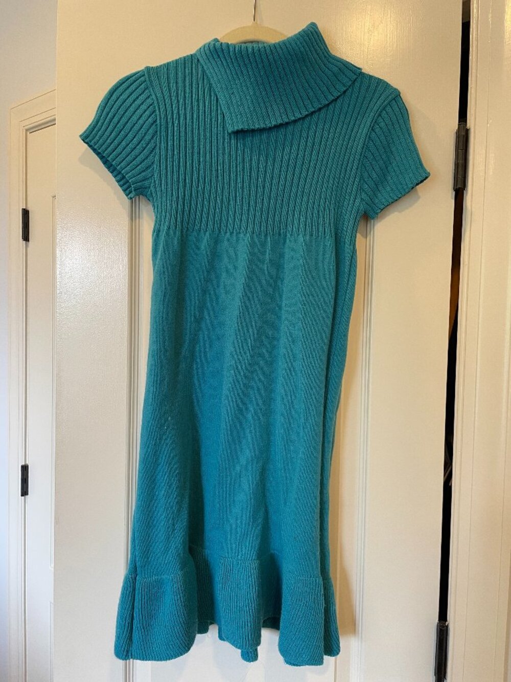 Girl's Blue Turtleneck Dress